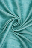 Greyish Turquoise Plain Dyed Vaao Silk