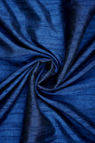 Navy Blue Plain Dyed Vaao Silk