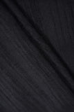 Black Plain Dyed Vaao Silk