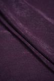 Eggplant Purple Plain Dyed Dyna Velvet
