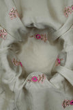 Pink Motif Embroidery on Yesha Silk
