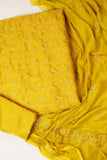 Mustard Color Unstitched Suit Set(3 piece)