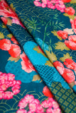 Peculiar Blossom Patches Digitally Printed on Halley Silk