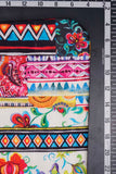 Mandalas and Cool Flowers Digitally Printed on Halley Silk