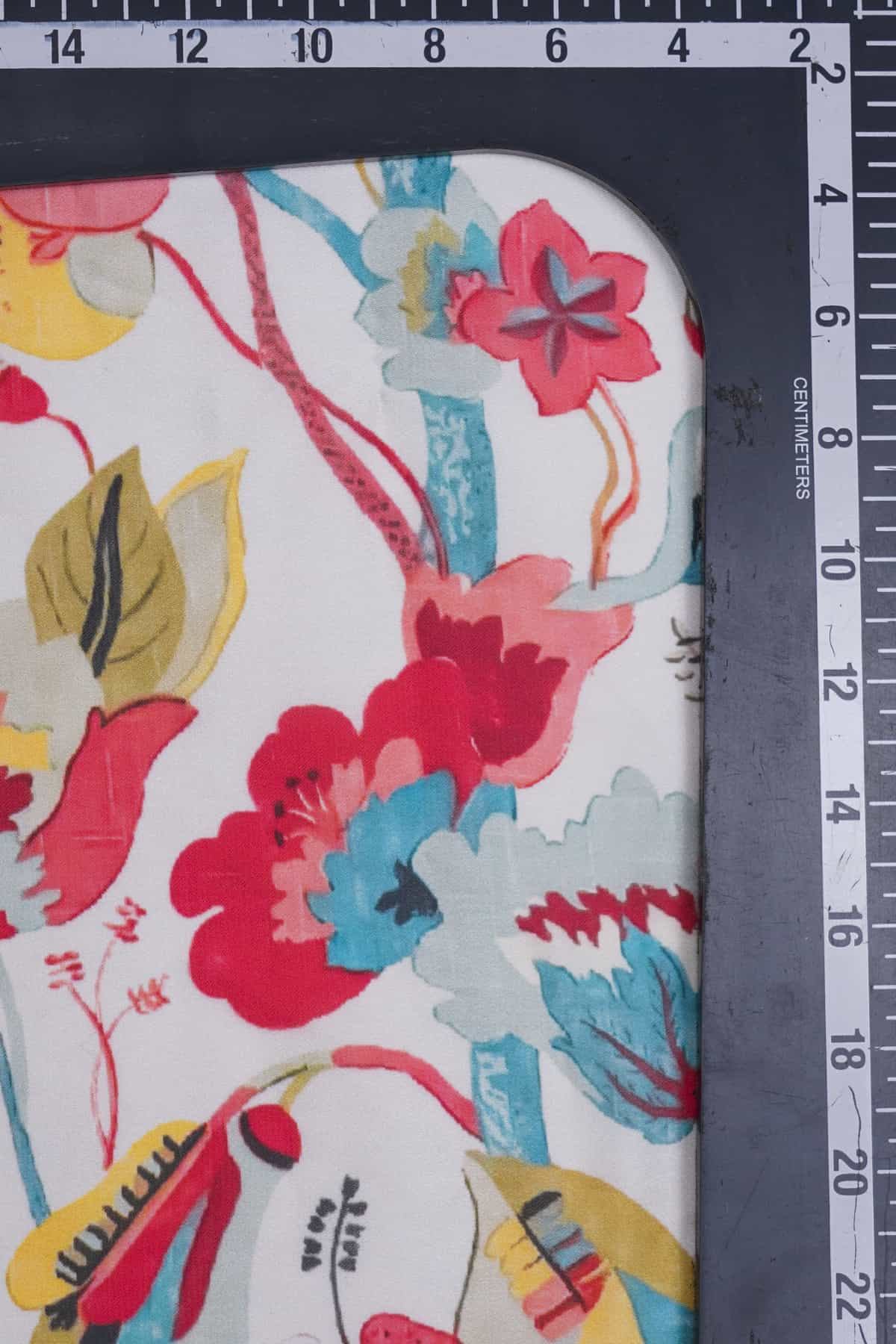 Abstract Floral Vine Digitally Printed on Charmie Satin