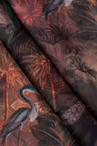 Exotic Tropical Pattern Digitally Printed on Kiana Silk