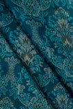 Seagrass Traditional Floral Pattern Digitally Printed on Kiana Silk