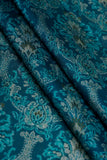 Seagrass Traditional Floral Pattern Digitally Printed on Kiana Silk