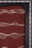 Wave Pattern Screen Printed on Jenny Silk