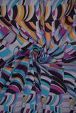 Optical Illusion Pattern Digitally Printed on Nova Georgette - saraaha.com - Casual, Digital Print, Dresses, Duppatas, Festive, Georgette, Home Decor, Indo western Lehengas, Kurtas, Kurtis, Nova Georgette, Quirky, Sarees, Skirts, Suits
