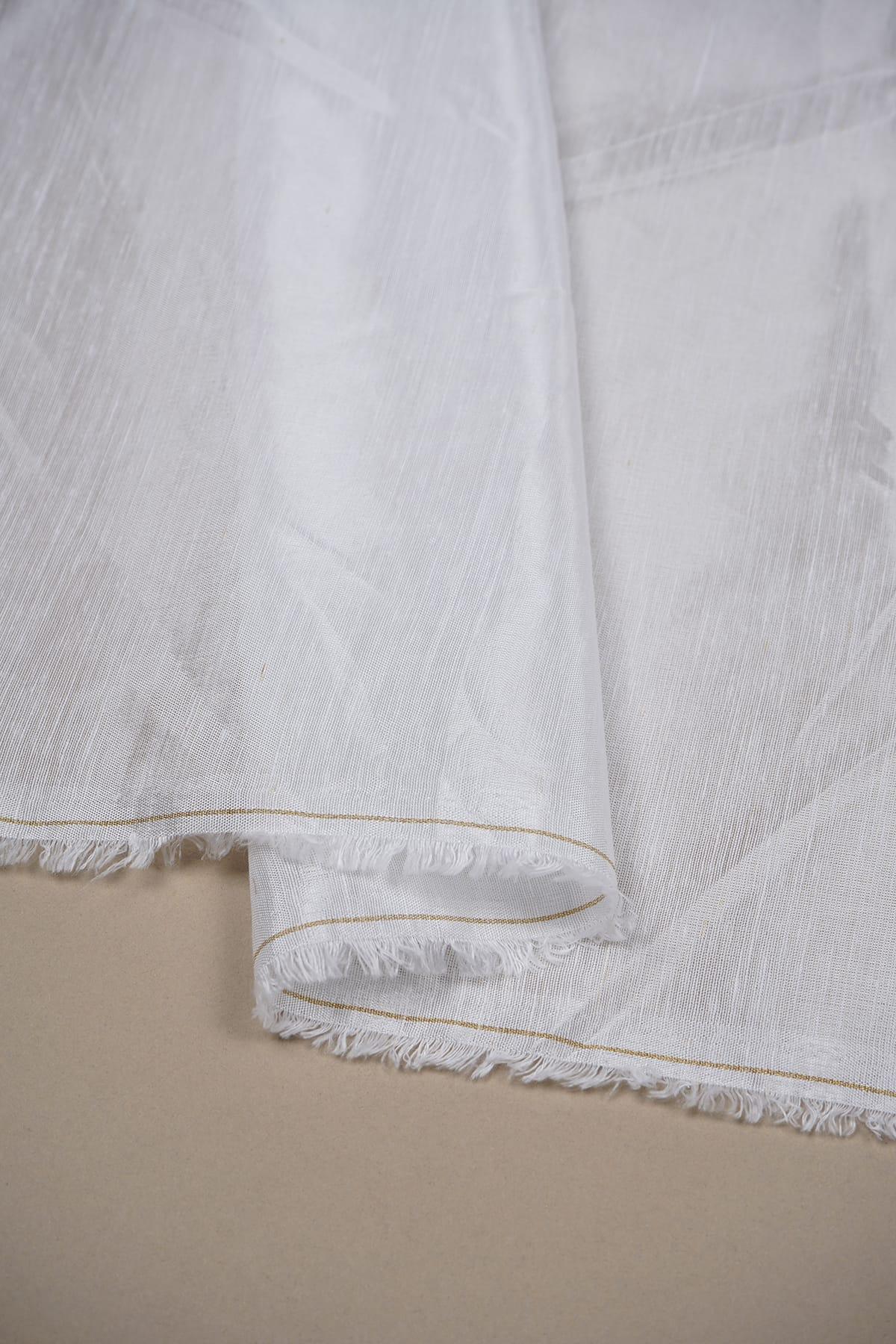 Plain White Dyeable Linen Silk Viscose Base 84 GLM - saraaha.com - Bottoms, breathable, casual and formal, Casual And Formal wear, Dyeable white, home decor, kurtas, Kurtis, Linen Silk, mean wear, RFD, shiny, Shirts, soft, women wear