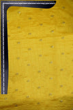 Golden Floral Sequin Motif Embroidered on Alina Silk - saraaha.com - Accessories, Alina silk, Embroidery, Festive, Floral Pattern, Kurtas, Kurtis, SILK, Skirts, Suits, Tops Dresses, Trimmings