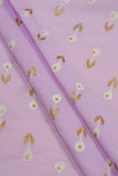 Solo Flower Motifs Screen Printed on Cotton Fabric