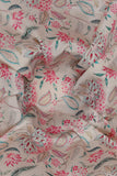 Pink and Blue Summer Chintz Pattern Digitally Printed on Sylvie Silk