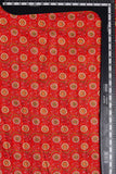 Red Chintz Pattern Digitally Printed on Halley Silk