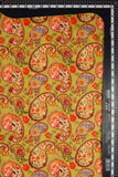 Colorful Eastern Persian Inspired Pattern Digitally Printed on Halley Silk