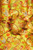 Colorful Eastern Persian Inspired Pattern Digitally Printed on Halley Silk