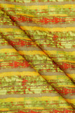 Brass Seamless Abstract Pattern Digitally Printed on Halley Silk