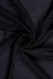 Black Plain Dyed Kiana Silk