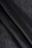 Black Plain Dyed Kiana Silk