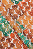 Bandhani Oval Pattern Position Printed on Viscose fabric