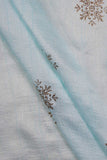 Snowflake Zari Work on Alina Silk