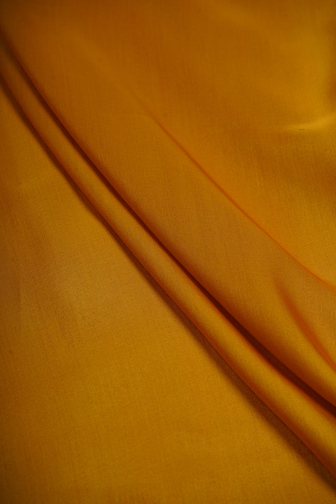 Ochre Yellow Plain Dyed Kiana Silk