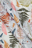 Vintage Fern Seamlessly Printed on Makhmali Crepe