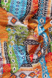 Vibrant Vintage Patchwork Digitally Printed on Makhmali Crepe
