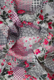 Vintage Floral Patchwork Digitally Printed on Makhmali Crepe