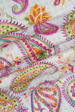 Striking Paisley Pattern Digitally Printed on Ananya Silk