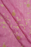 Seamless Floral Pattern on Pink Celeste Silk