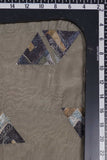Symmetrical Triangular Pattern Position Printed On Muslin Fabric