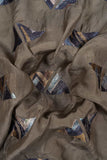 Symmetrical Triangular Pattern Position Printed On Muslin Fabric