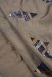 Symmetrical Triangular Pattern Position Printed On Muslin Fabric