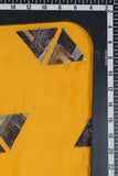 Symmetrical Triangular Pattern Position Printed On Muslin Fabric