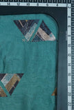 Symmetrical Triangular Pattern Position Printed On Muslin Fabric
