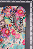 Quirky Paisley Pattern Digitally Printed on Halley Silk