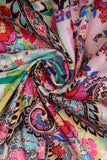 Quirky Paisley Pattern Digitally Printed on Halley Silk