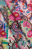 Quirky Paisley Pattern Digitally Printed on Halley Silk