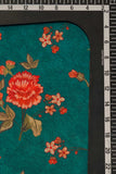 Pine Green Floral Pattern on Pihu Crepe