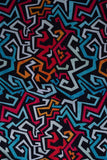Graffiti Seamless Pattern Digitally Printed on Halley Silk - saraaha.com - Accessories, Digital Print, Formal, Halley silk, Home Decor, Kurtas, Kurtis, Quirky, Shirts, SILK, Skirts, Suits, Tops Dresses