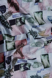 Green Abstract-Leaf Pattern Digitally Printed on Alina Silk - saraaha.com - Accessories, Alina silk, Casual, Digital Print, Festive, Home Decor, Kurtas, Kurtis, Shirts, SILK, Skirts, Suits, Tops Dresses, Trimmings