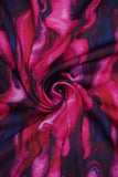 Pink and Blue Color Abstract-Supernova Pattern Digitally Printed on Charmie Satin - saraaha.com - accesories, Charmie Satin, Digital Print, dresses and more, Formal, gowns, home decor, indo western, kurtas, Quirky, sarees, Satin, Shirts, skirts, Suits, tops, trimmings