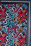 Graffiti Seamless Pattern Digitally Printed on Halley Silk - saraaha.com - Accessories, Digital Print, Formal, Halley silk, Home Decor, Kurtas, Kurtis, Quirky, Shirts, SILK, Skirts, Suits, Tops Dresses