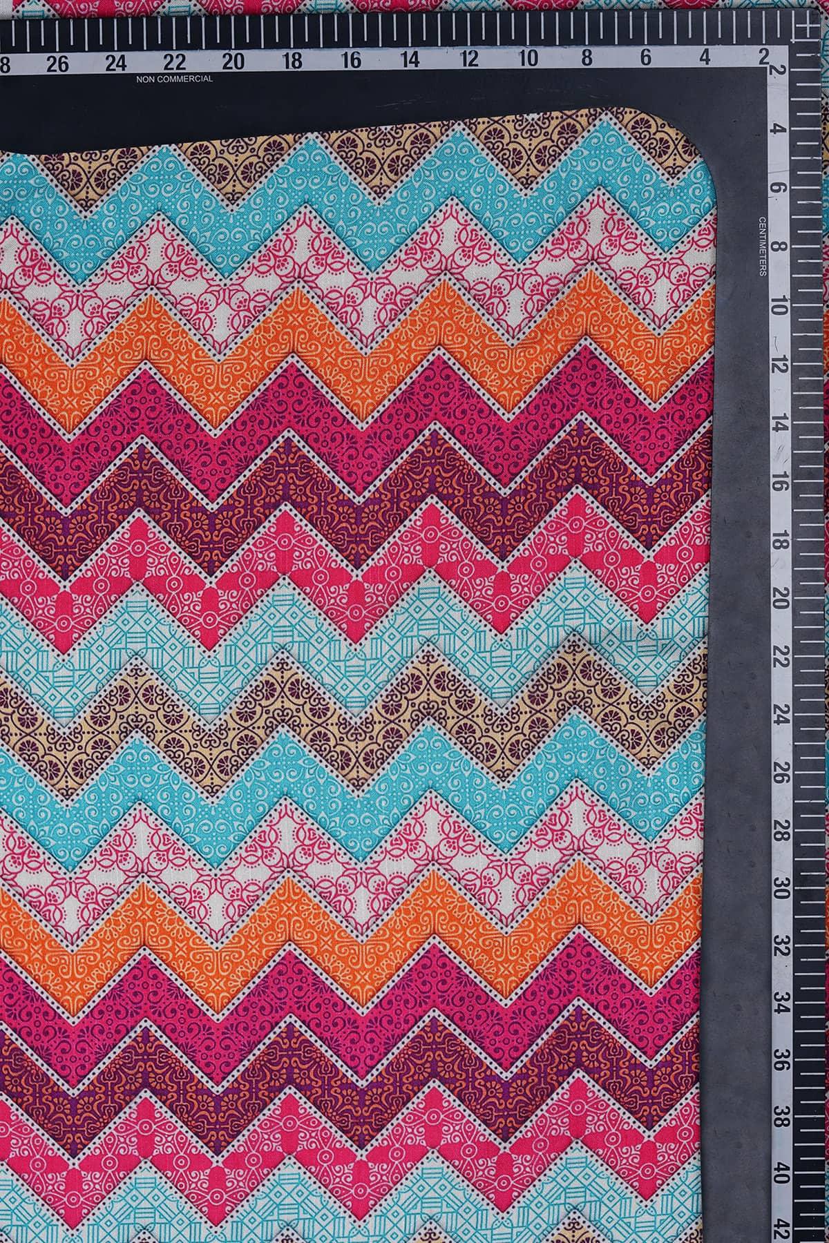 Chevron-Zigzag Pattern Digitally Printed on Alina Silk - saraaha.com - Accessories, Alina silk, Casual, Dazzling Festive Collection, Digital Print, Festive, formal, Home Decor, Kurtas, Kurtis, Men's wear collection, quirky, Shirts, SILK, Skirts, Suits, Tops Dresses, Trimmings