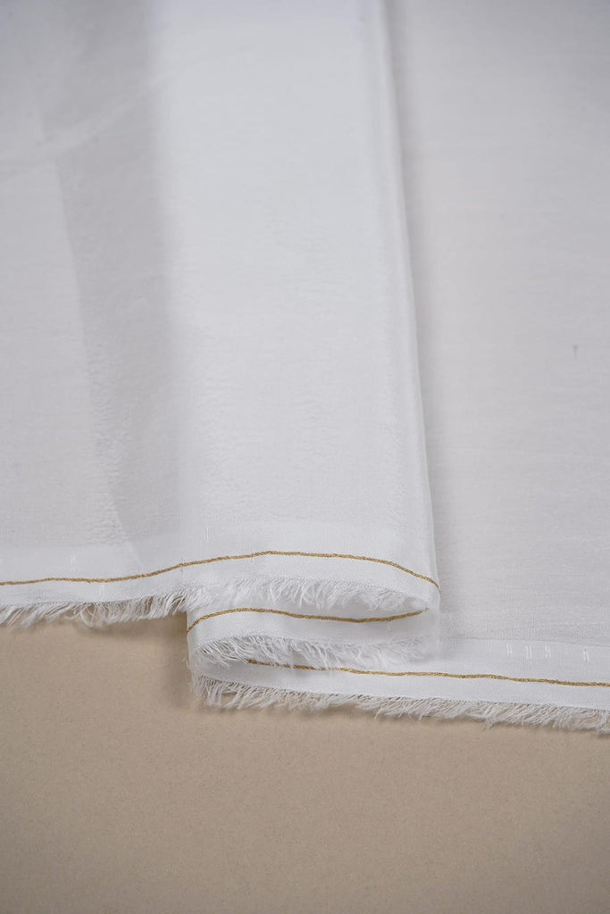 Plain White Cotton Silk Viscose Base 70 GLM