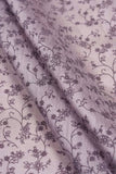 Plantation Vine Screen Printed on Lavender Kiana Silk