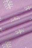 White Flora Motifs Screen Printed on Cotton Fabric