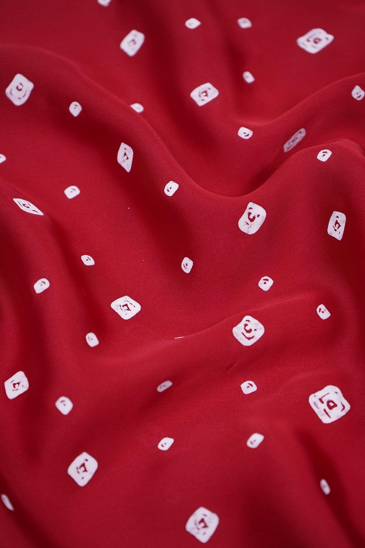 Geometric Spiral Pattern Printed on Glossy Tara Satin. - saraaha.com - blouses, Casual, designer dresses and more, Festive, gowns, indo western, Khari Print- Screen printing, lehenga, Satin, Screen Print, Suits, tara satin, tops